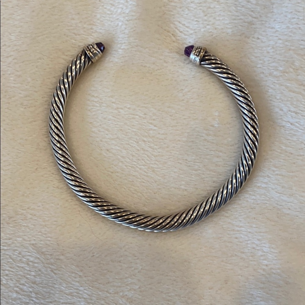 David Yurman Bracelet with Amethyst and Diamonds - Picture 2 of 4